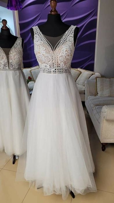 Suknia ślubna boho 36/38