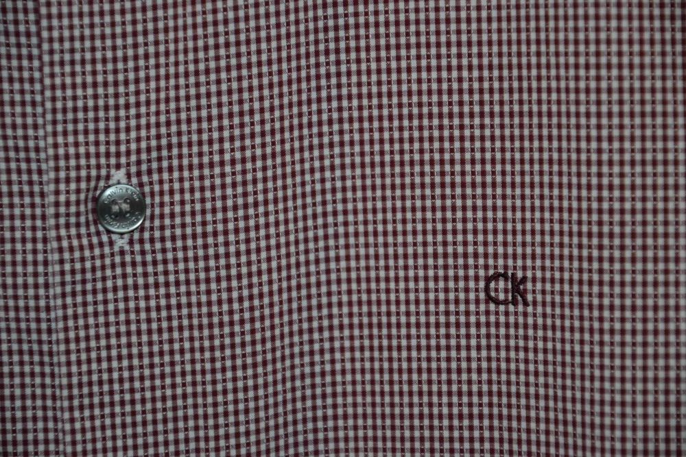 CALVIN KLEIN Fitted Koszula Męska M Bawełna Oryginalna Jak Nowa