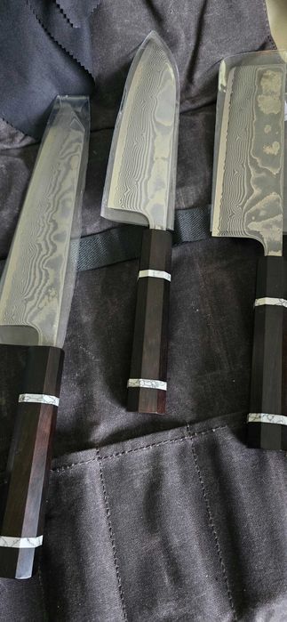 Facas yuzo hanko em damasco sg2 novas com fatura de compra