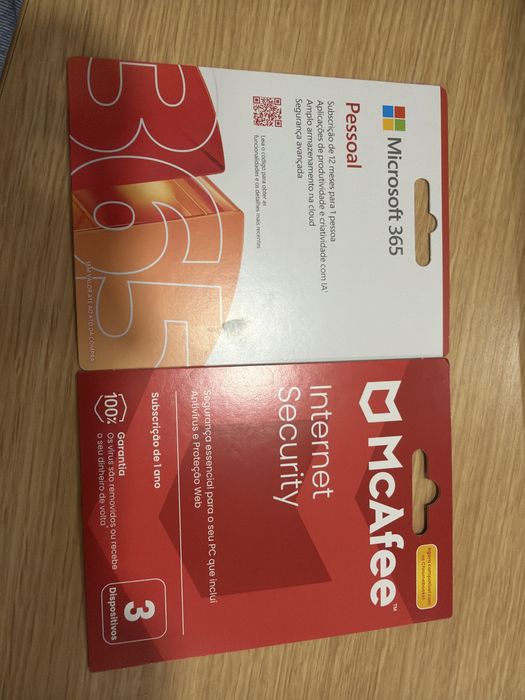 Microsoft 365 pessoal e mcafee