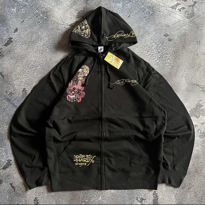 зіпка ed hardy  чорна