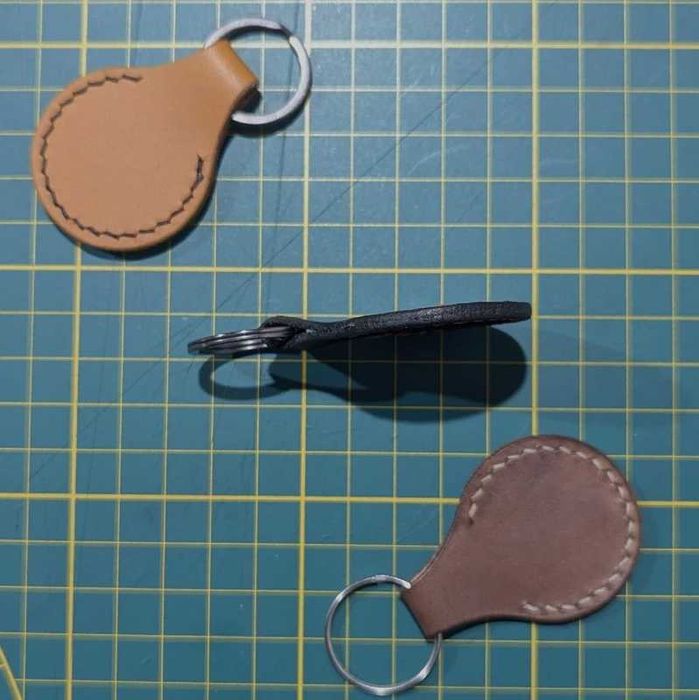 Brelok skórzany handmada elegancki design skóra naturalna 3 kolory