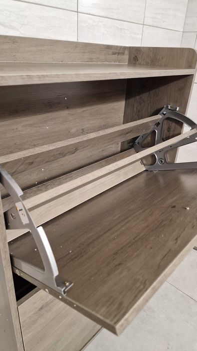 Szafka na buty z 2 klapowymi szufladami 60×24×100 cm