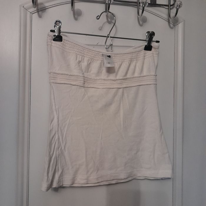 Top branco Bershka