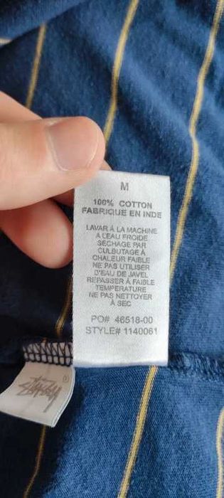 Stussy Mini Stripe Jersey Tee Blue koszulka