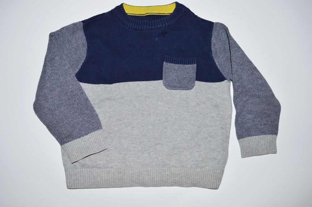 Sweter szaro-granatowy Nutmeg 92-98