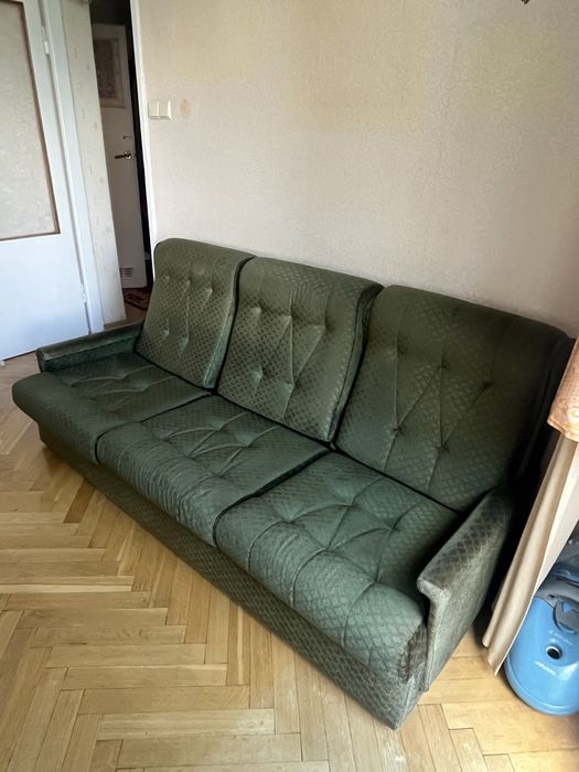 Zielona ladna kanapa