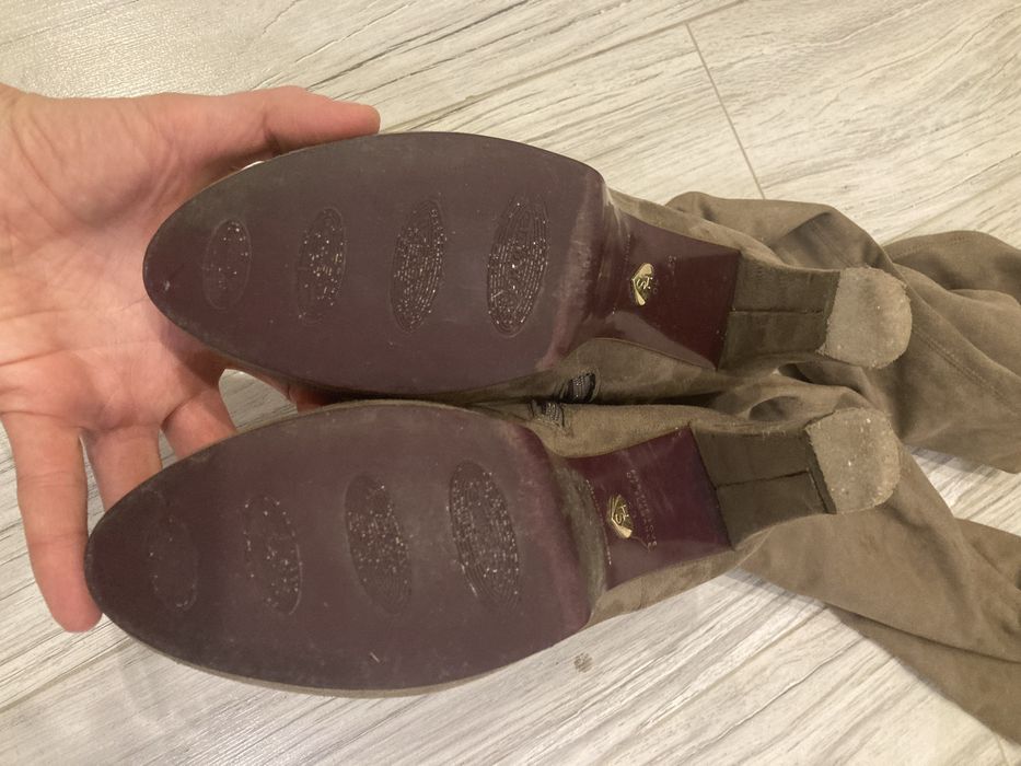 piekne brazowe kozaki TAMARIS 40 wysokie