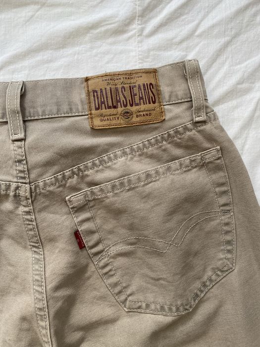 jeansy beżowe dallas jeans s m