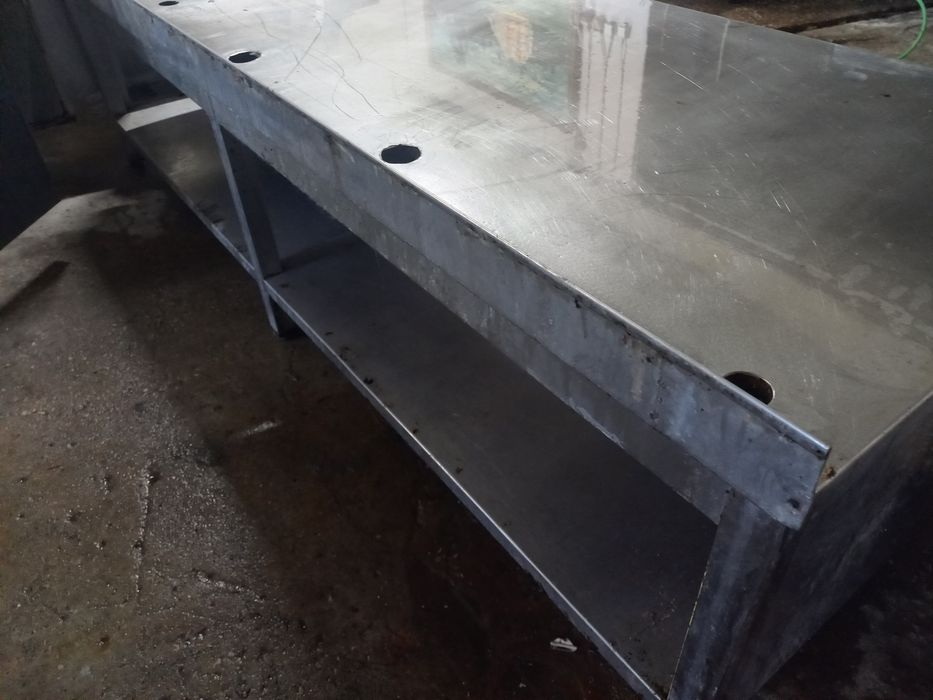 Bancada baixa cozinha inox