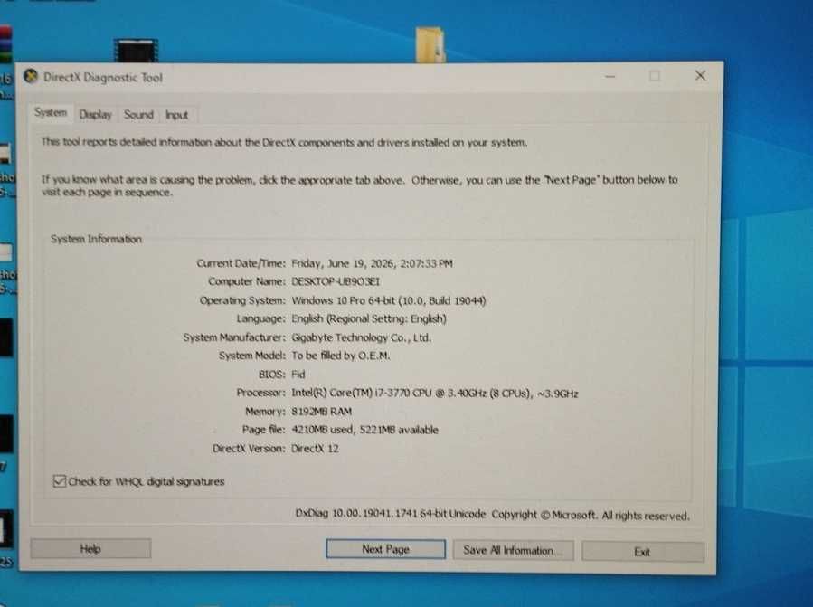 Комп’ютер PC ПК: Intel i7-3770K 3.4 GHz; RAM 8 GB; GeForce GT 1030