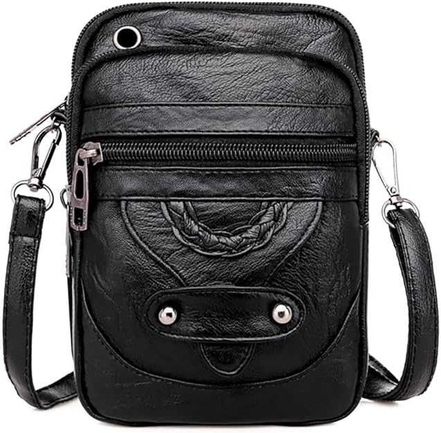 Сумка для телефону Aolaso,через плече, жіноча, ретро шкіряна сумочка