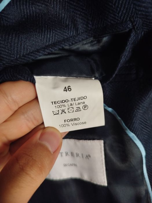 Sport coat de lã azul, 46