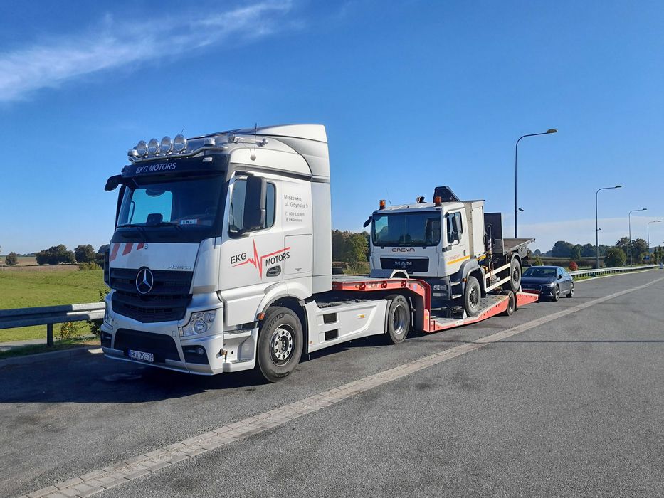 Holowanie ciągników siodłowych, podstawiamy zastępczy ciągnik