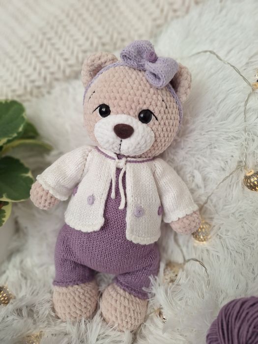 Misia na szydełku. 33cm