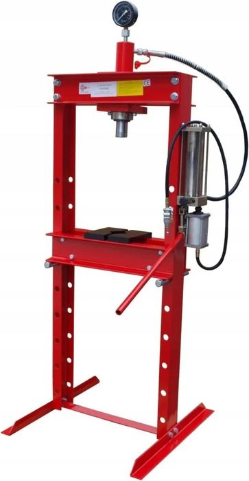 Prasa 20t - hydrauliczno pneumatyczna manometr