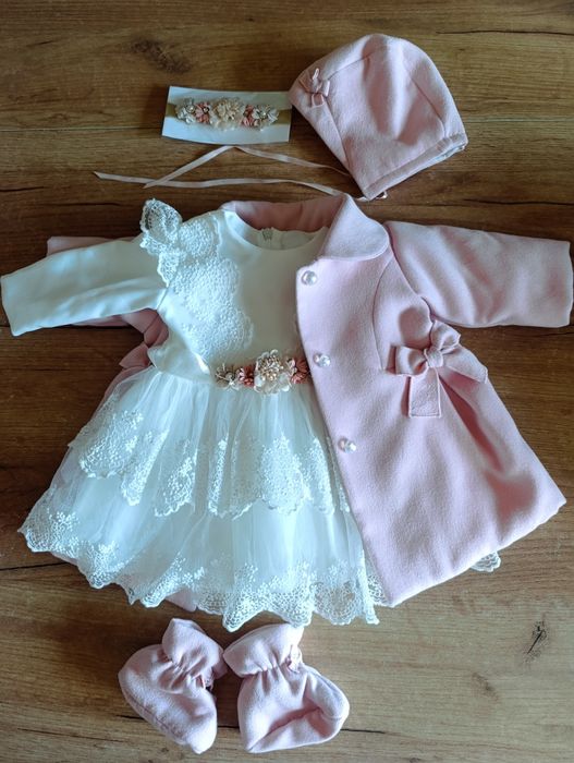 Zestaw do chrztu dla dziewczynki r.62