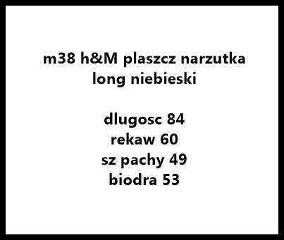 H&M plaszcz narzutka wzory m l