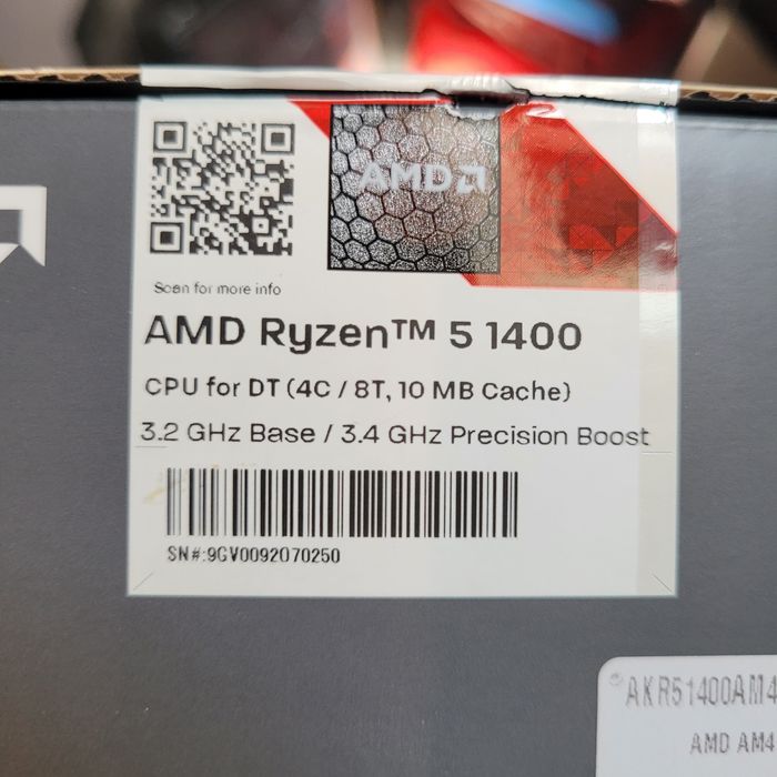 Ryzen 5 1400 3.4Ghz