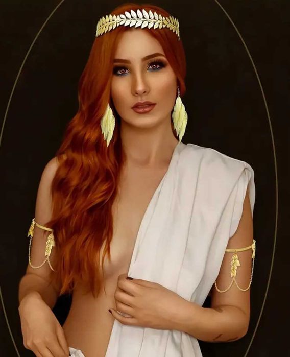 Piękne 5-częściowy-zestaw bizuteri kostiumu. greckiej-Bogini