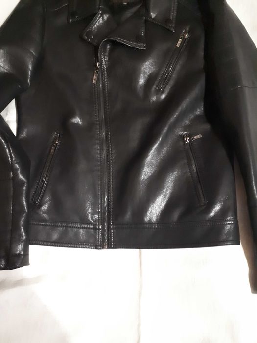 Кожаная  мужская  куртка  (косуха)  Турция