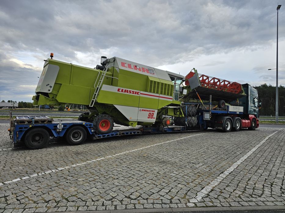 Transport Kombajnów / Sieczkarni / Gabaryty / Tiefbett / Niskopodwozie