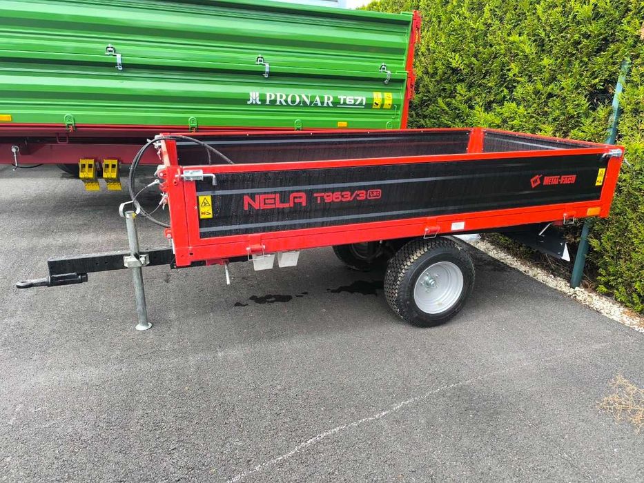 Przyczepa jednoosiowa marki METAL-FACH T963/3 NELA (Koła szerokie)