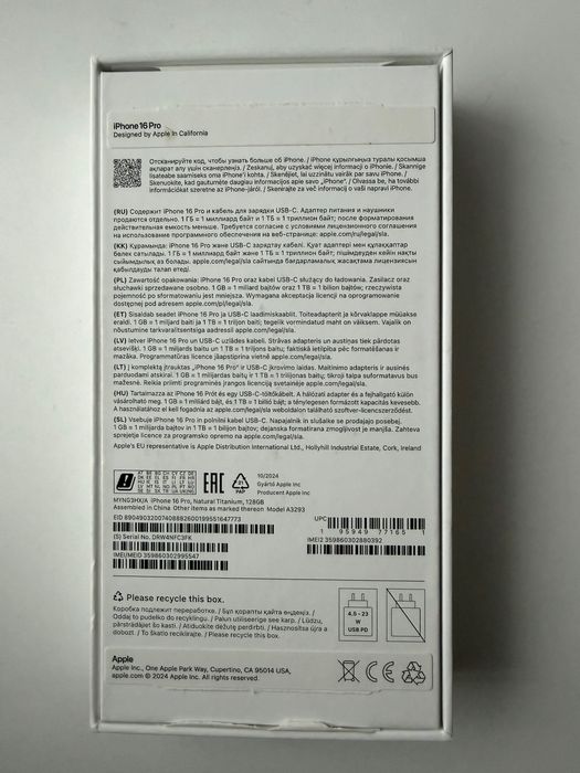 iPhone 16 pro - stan idealny 89% baterii