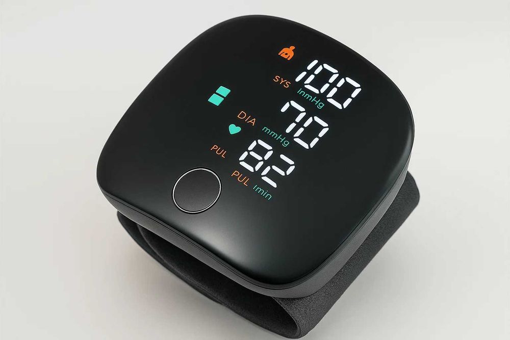 Тонометр на запястье  автоматический, цифровой, с USB-C зарядкой