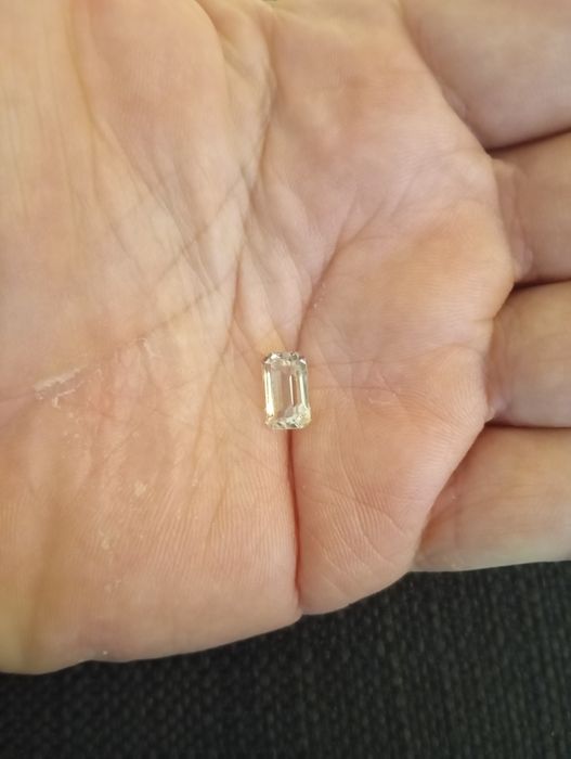 Topázio Amarelo "Champagne" Natural 4,10ct - Corte Esmeralda