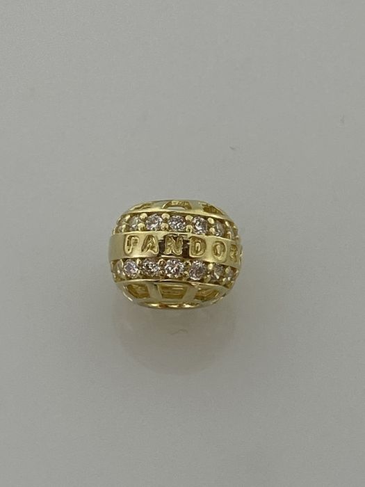 Złoty element charms na bransoletkę Pandora, Próba 585. Nowy (6532)
