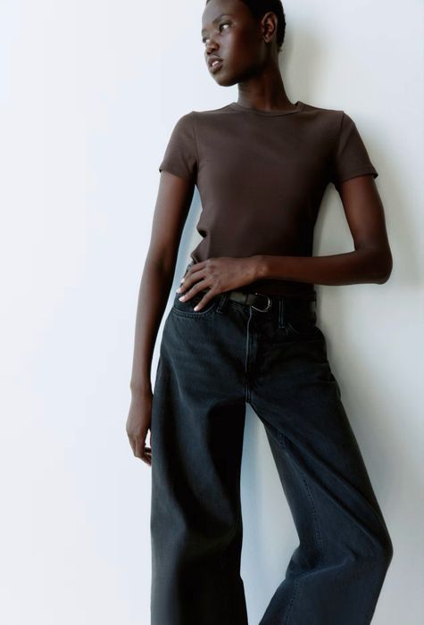 Базова футболка в рубчик H&M