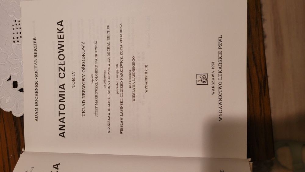 Anatomia człowieka tom IV A. Bochenek
