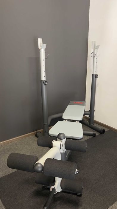 Banco Olímpico DKN + Suporte Ajustável Multifuncional (2 em 1)