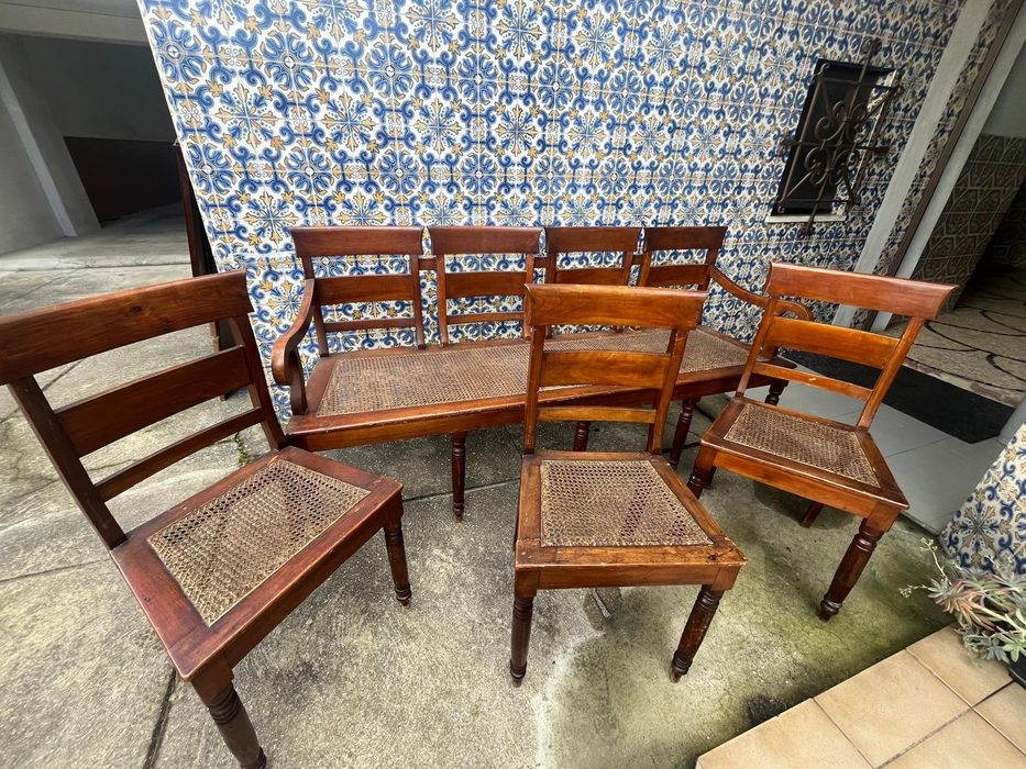 Cadeiras assento palhinha