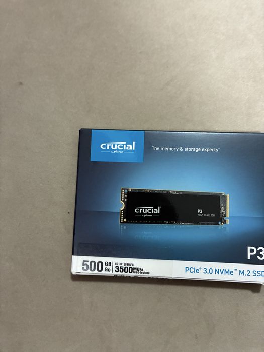 Crucial P3 500GB M.2 PCle Gen3 NVMe Internal SSD