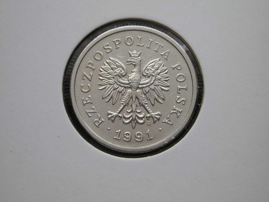 Polska 1 złoty 1991 - w holderze .