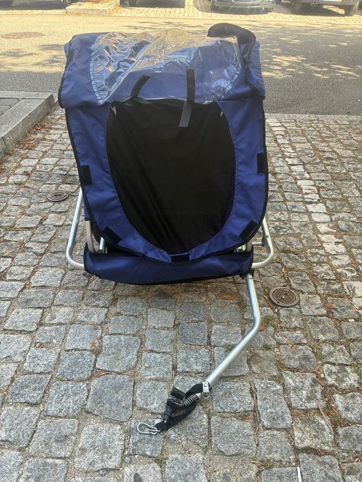 Atrelado de bicicleta para 2 crianças