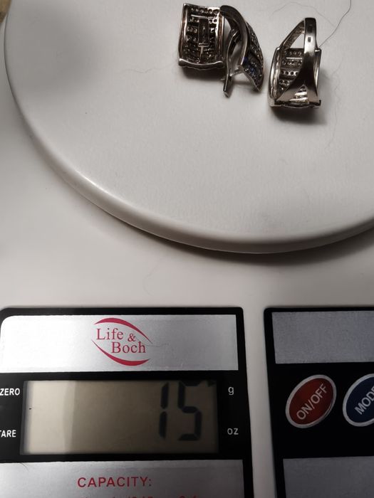 Продам срібний набір з золотом