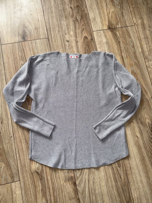 piekna kobieca bluzka, nowa, srebrna nitka, polyskujaca, unikat, L/XL