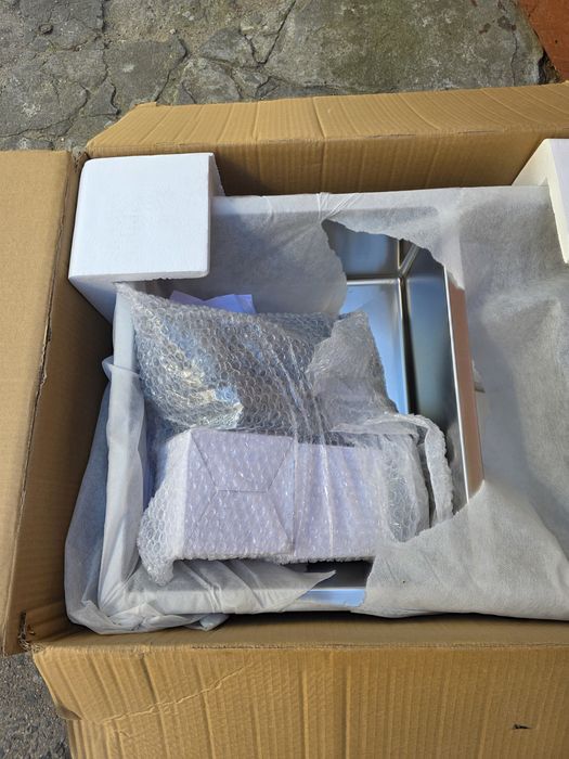 Oltens Hydda zlewozmywak stalowy 58x44 cm 1,5 komorowy stal szlachetna