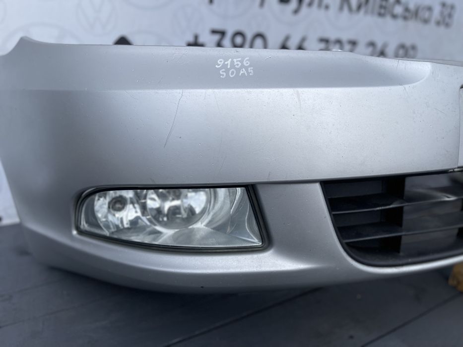 Передній бампер Шкода Октавія А5 передний 9154 9156 Skoda Octavia A5 сірий octavia a5