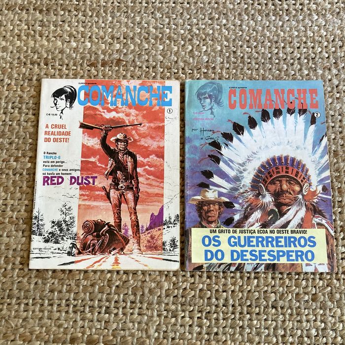 Coleção Comanche  8 Volumes  2 Revistas  Bertrand Distri Vechi  Hermann & Greg