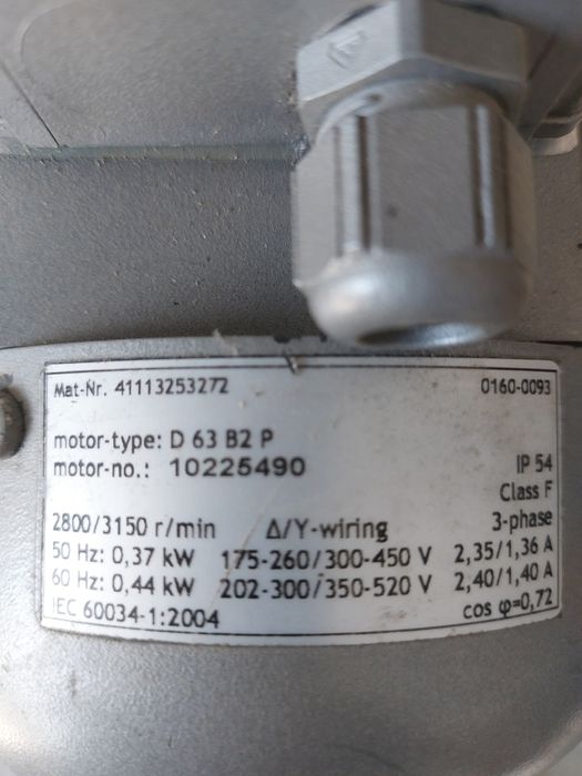 Motor eléctrico a funcionar perfeitamente