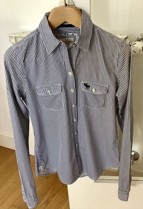 Camisa de riscas Abercrombie & Fitch XS