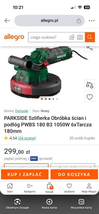 Szlifierka parkside