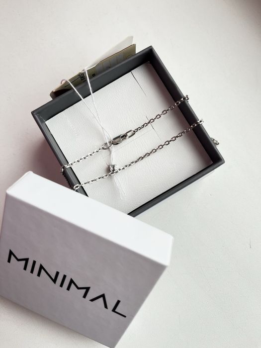 Ланцюжок цепочка із білого золота якірне плетіння