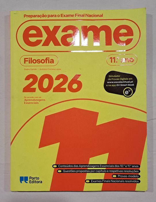 Livro de filosofia 11° Ano preparação para exame  de 2026