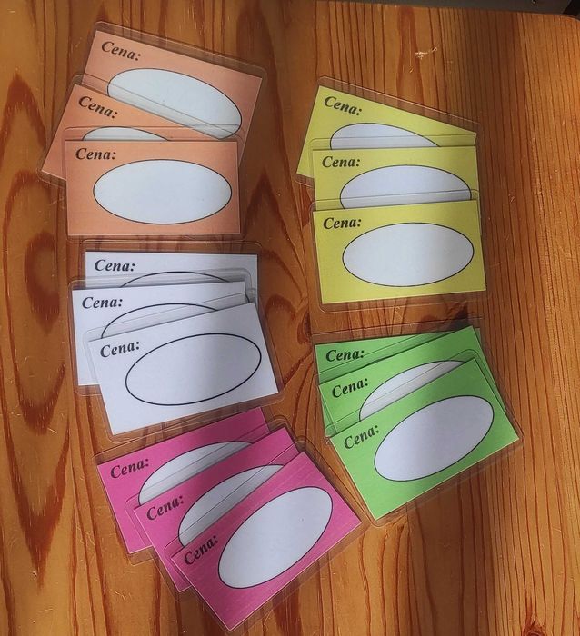 Cenówki laminowane.