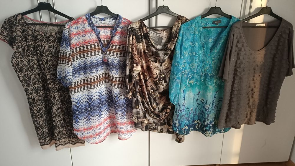 19szt paczka mix Bluzka koszula damska różne duże rozmiary XL box nr10